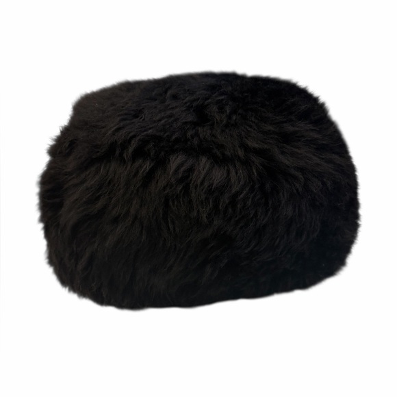 Vintage Beimar Black Tuscan Italian Dyed Lamb Fur Winter Hat Made in Italy main image 3